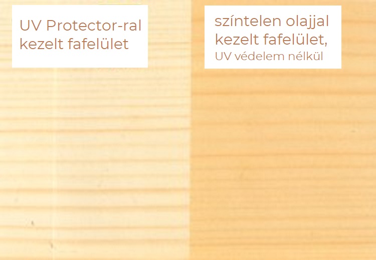 UV Protector fa sárgulás, sötétedés ellen