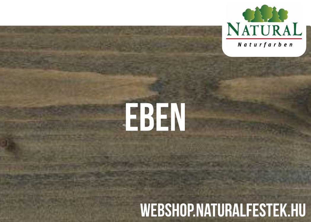 Fekete fa lazúr festék színminta 1 rétegű természetes anyagokból