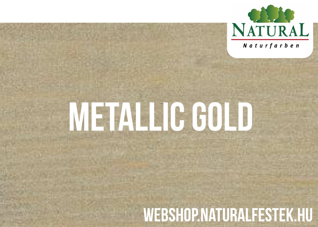 metál arany fa lazúr festék természetes anyagokból színminta 2 rétegben